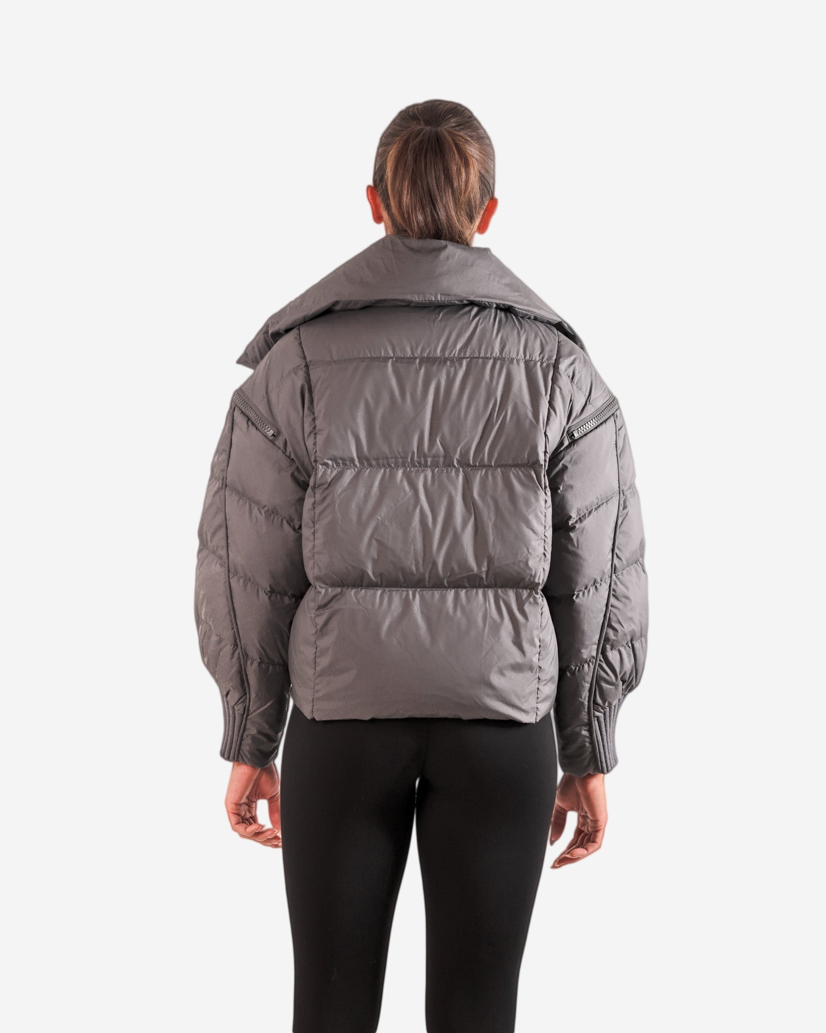 Collar Puffer - Grey