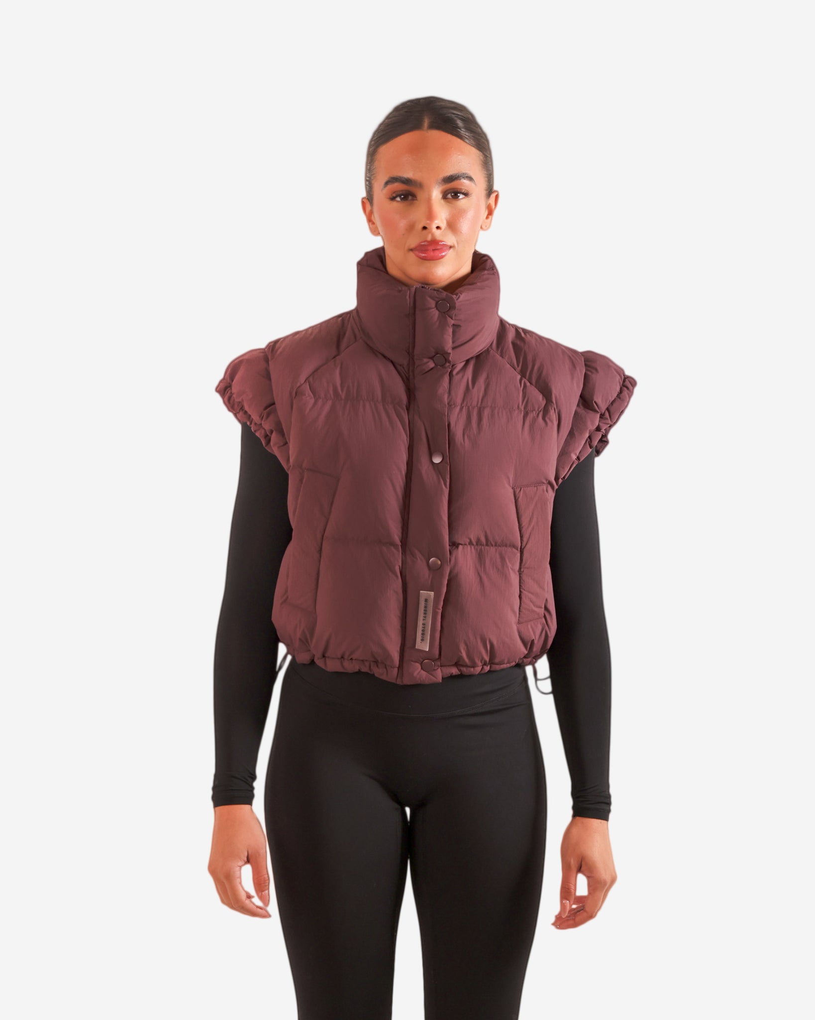 Shoulder Gilet - Plum