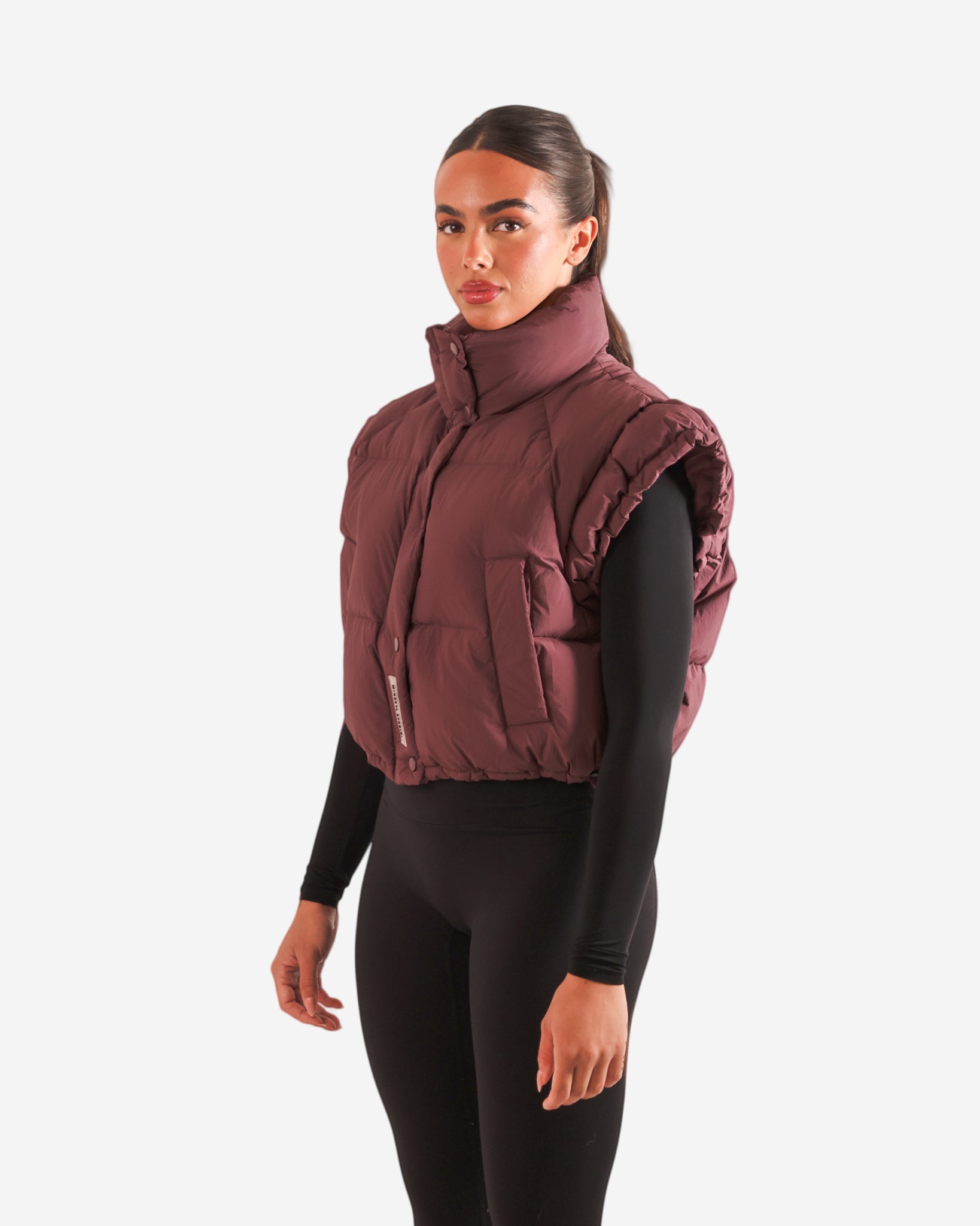 Shoulder Gilet - Plum