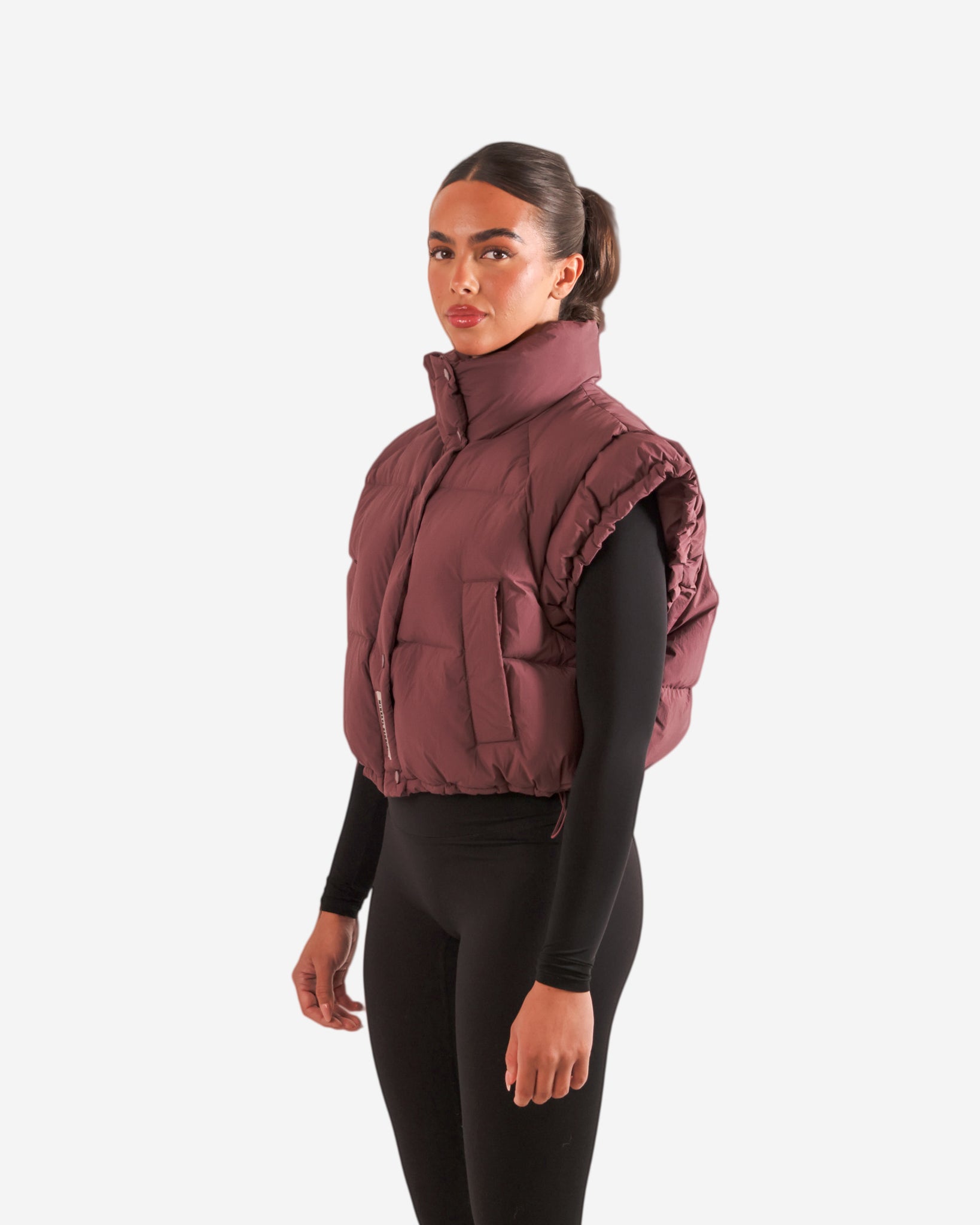 Shoulder Gilet - Plum
