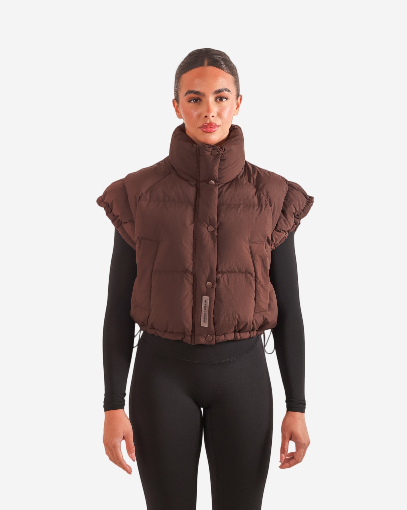 Shoulder Gilet - Brown