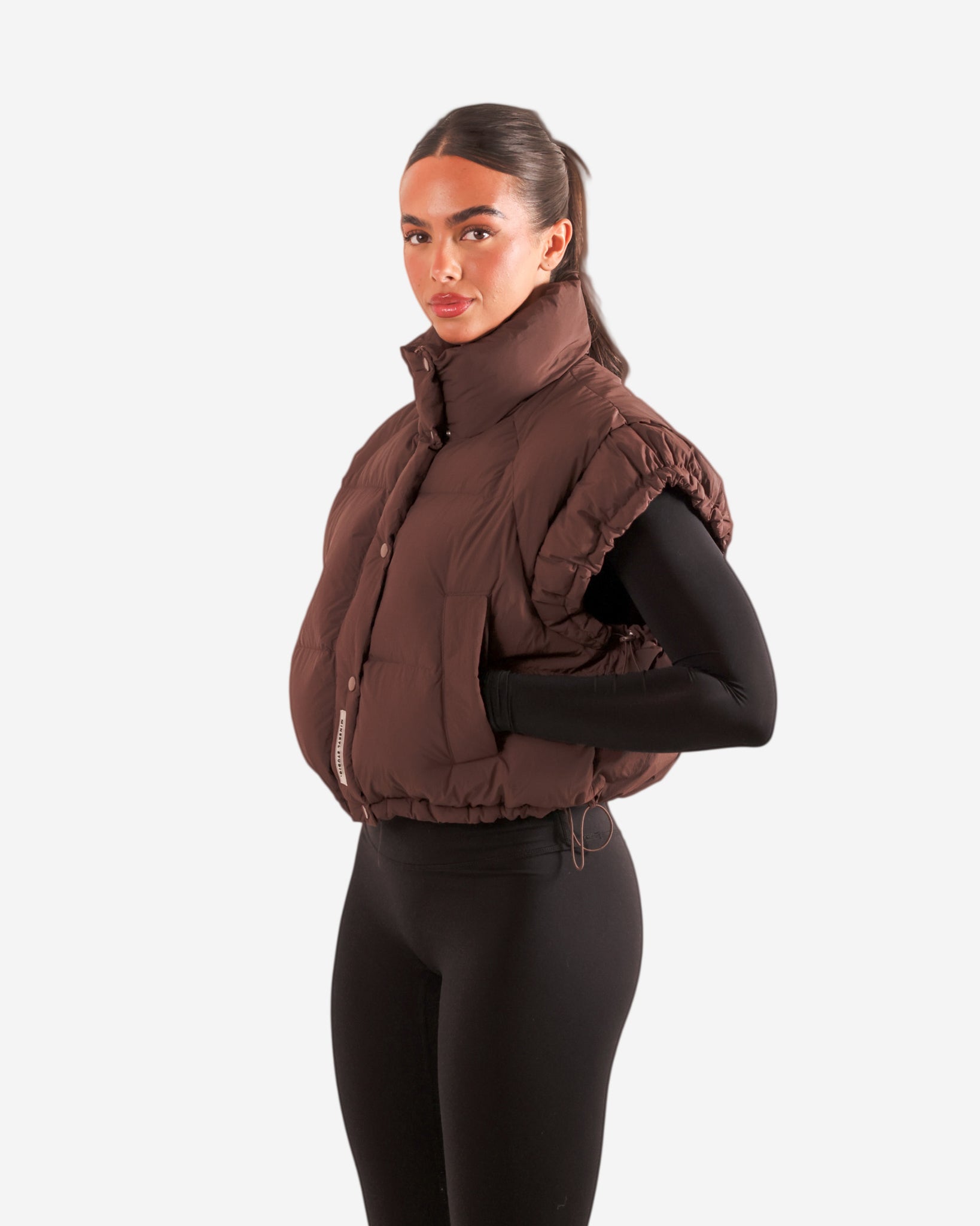 Shoulder Gilet - Brown