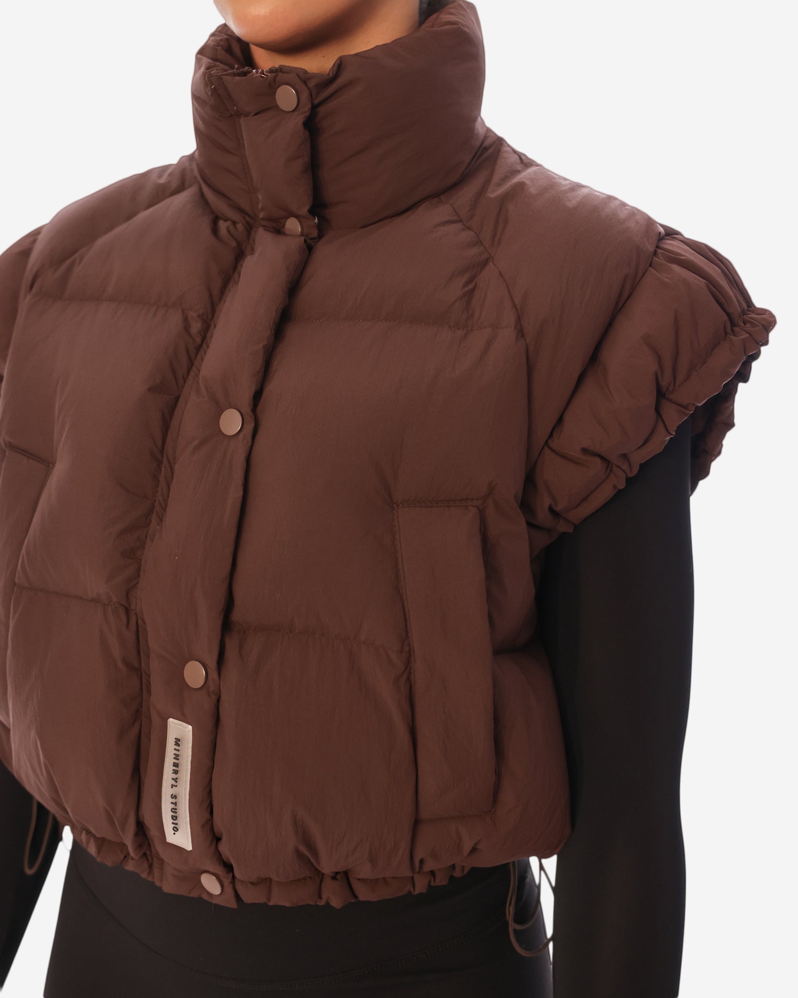 Shoulder Gilet - Brown