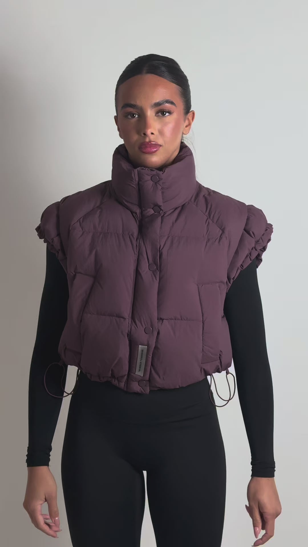 Shoulder Gilet - Plum