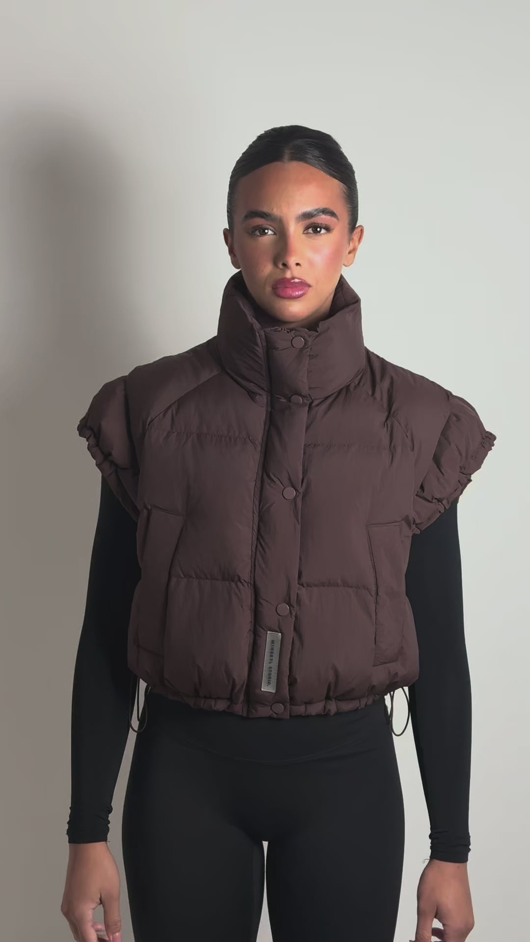 Shoulder Gilet - Brown